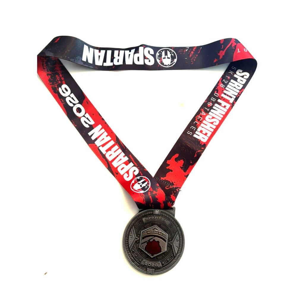 Spartan Race Sprint 5k Finisher Medal with Hex 2026